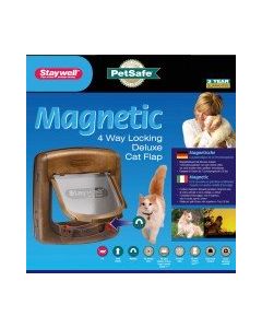 Staywell magnetische Katzenklappe mit 4 Verschlussoptionen